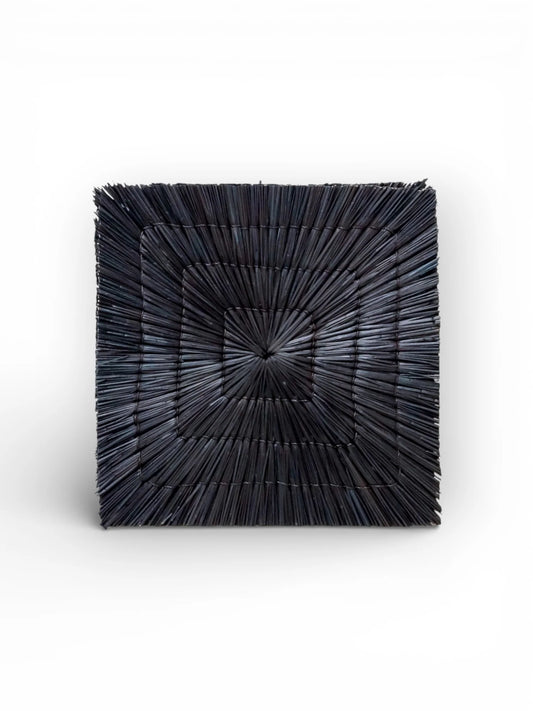 Placemat Varna Zeegras Zwart - 36 cm (Set)