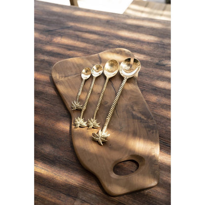 Messing lepel Palmboomlepel goud