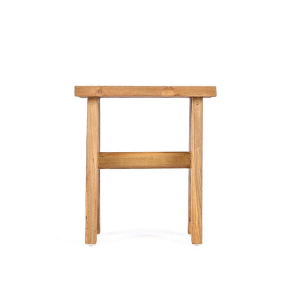 Teak kruk naturel - 40 cm