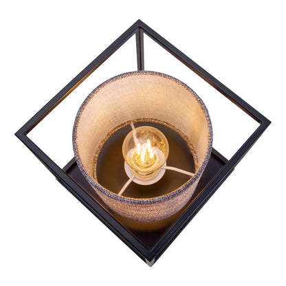 Tafellamp Beta Grijs Metaal/Textiel (E14)