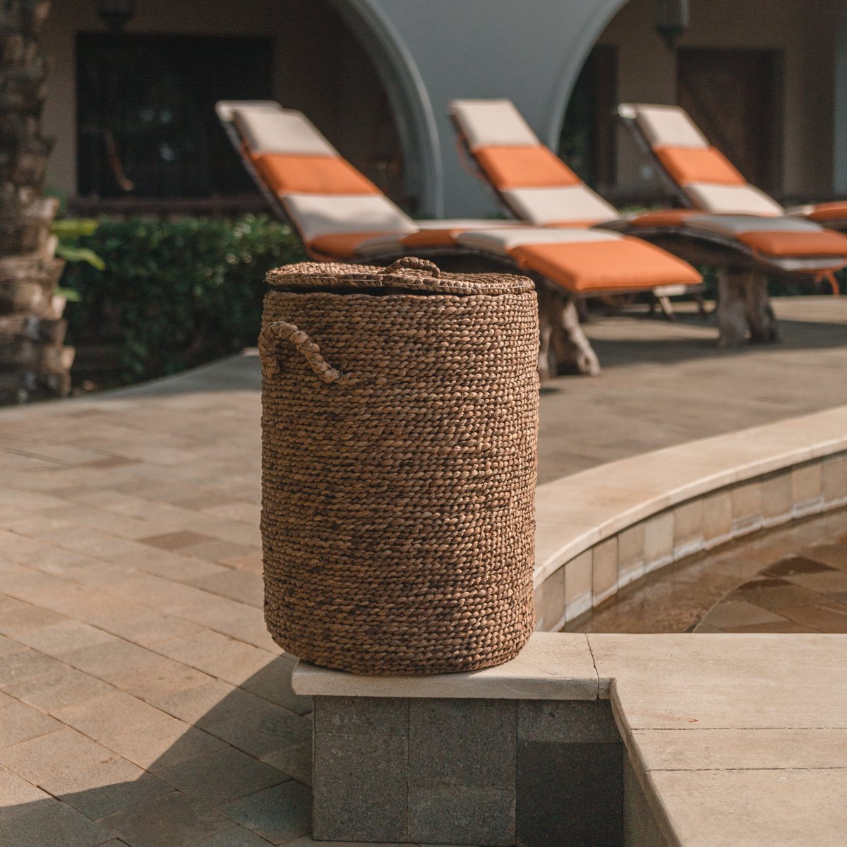 Opbergmand Ikat met Deksel