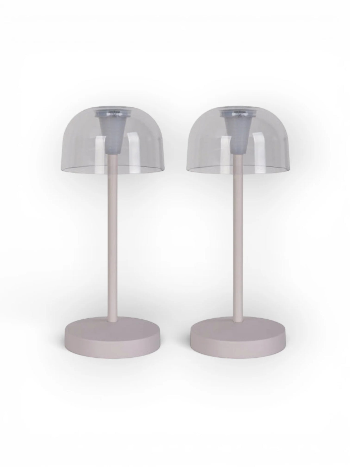 LED Acculamp Gomba Wit (Set van 2) - 18,5 cm