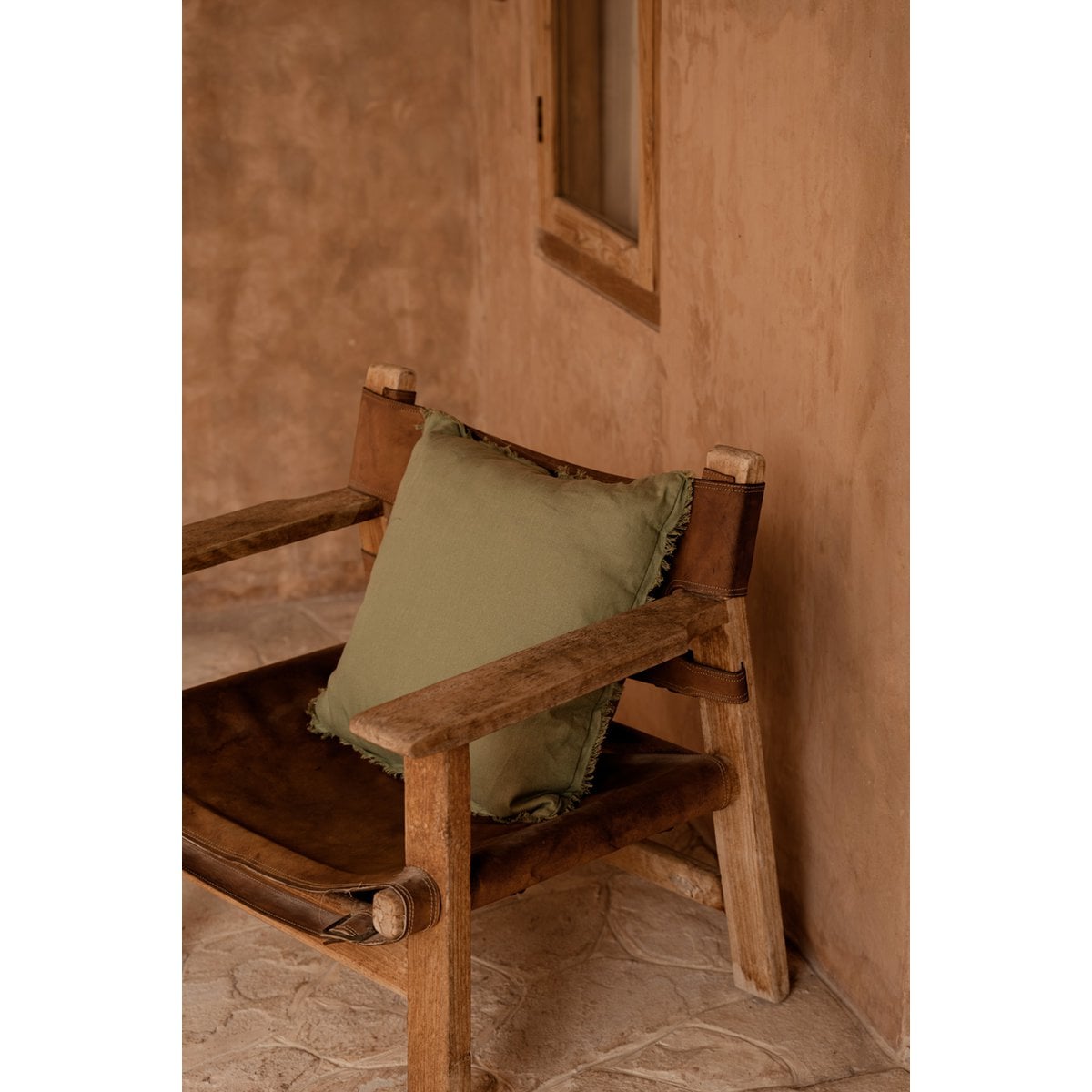 Kussenhoes Minty fresh saliegroen - 50x50 cm