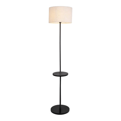 Vloerlamp Tordis met Tafel Zwart/Wit - 157 cm (E27)