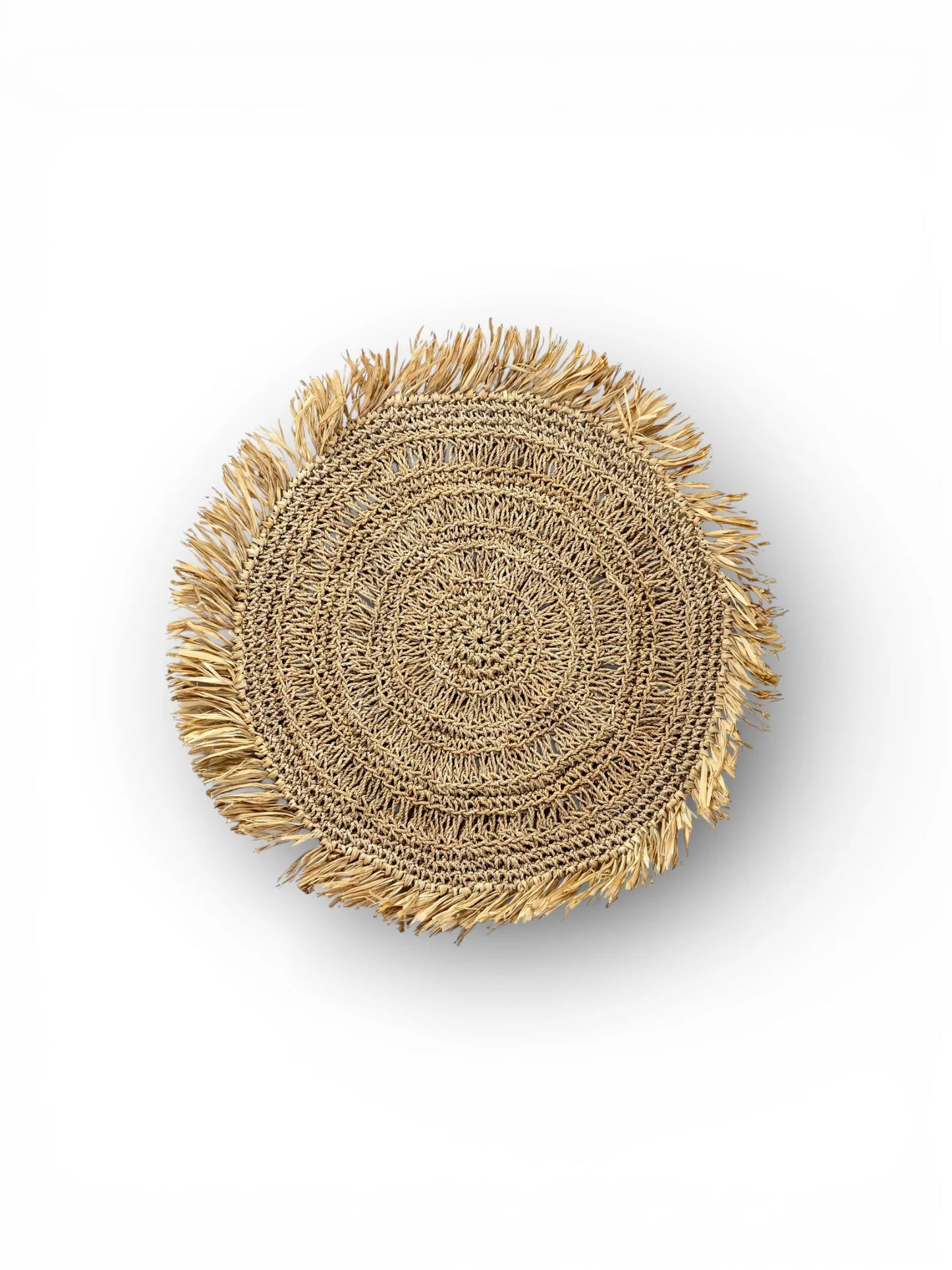 Placemat Waisai Raffia Rond - 45 cm (Set)