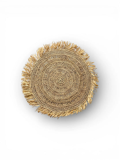 Placemat Waisai Raffia Rond - 45 cm (Set)