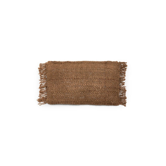 Katoenen kussenhoes Boho bruin - 30x50 cm