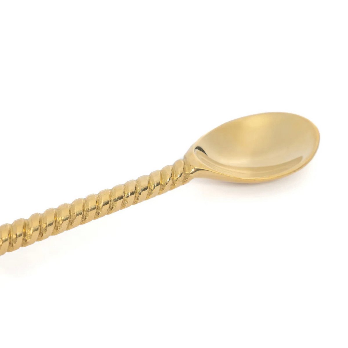 Messing lepel Ananas lange goud