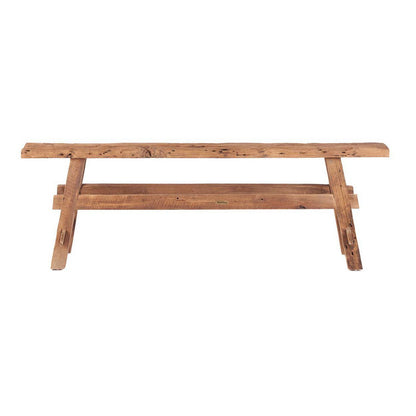 Houten bank naturel