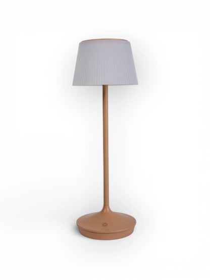 Solar Tafellamp Emmi Amandel/Wit - 38 cm (Dimbaar)