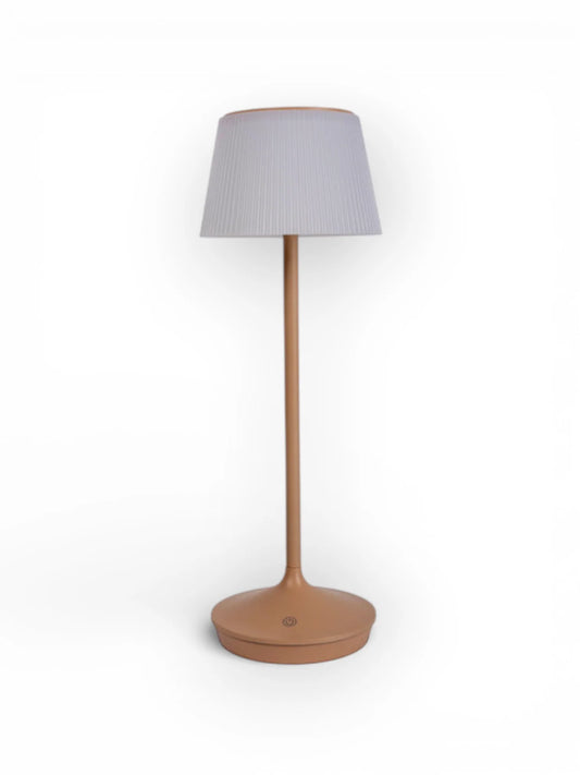 Solar Tafellamp Emmi Amandel/Wit - 38 cm (Dimbaar)