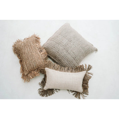 Zachte kussenhoes Oh my gee beige - 40x40 cm