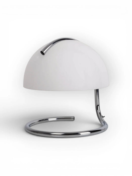 Tafellamp Burano Wit/Zwart Glas - 25 cm (E27)