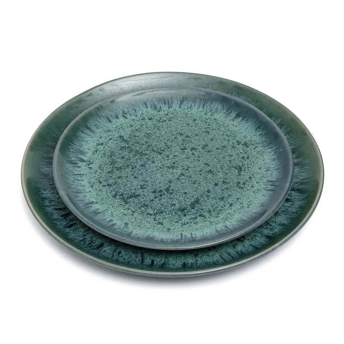 Porseleinen dinerbord Aqua aqua (Set van 4)