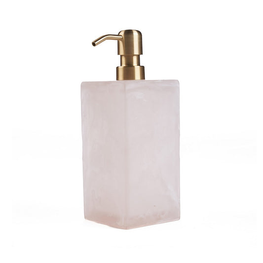 Hars zeepdispenser roze wit