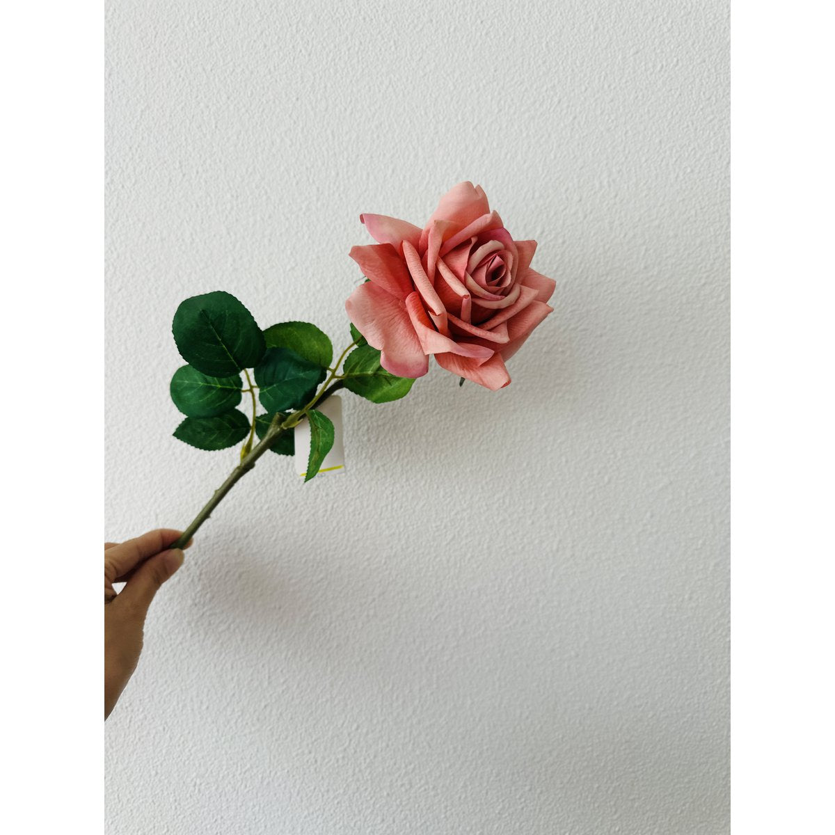 Kunstbloem Rose roze - 72 cm