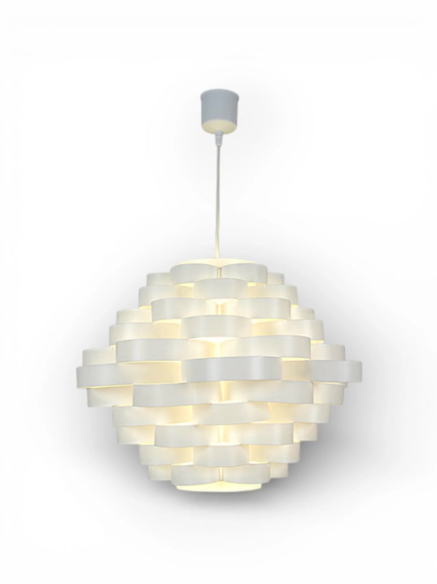 Hanglamp Witte Lijn Kunststof - Ø 55 cm (E27) - OutHome