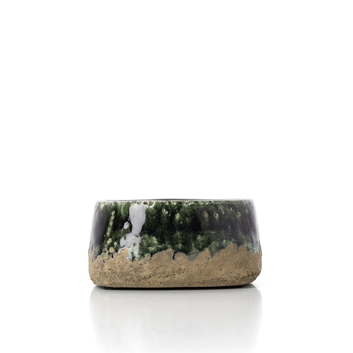 Planter Moss bowl betonggroen laag