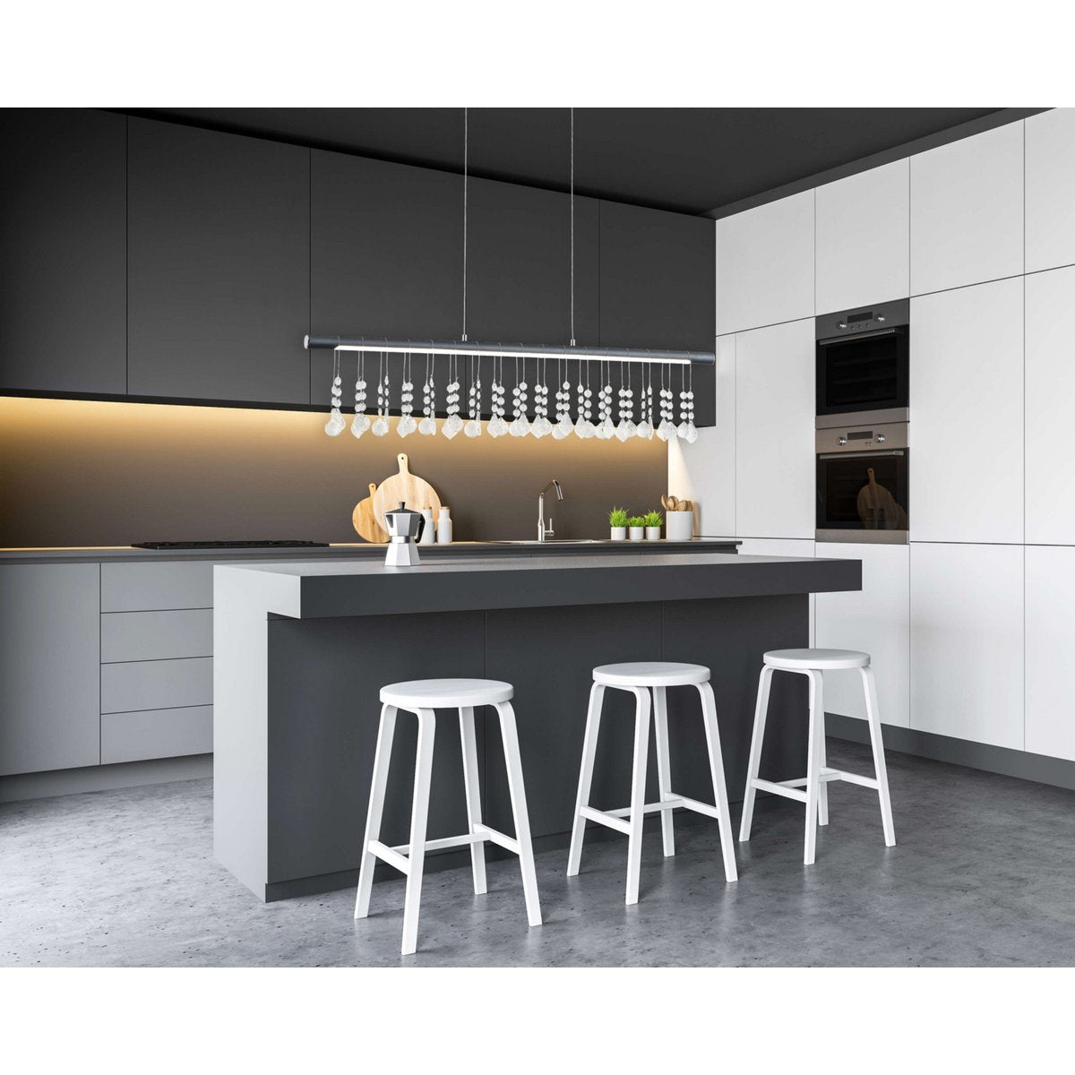 LED Hanglamp Nobilis Grijs - 100 cm