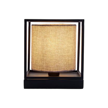 Tafellamp Beta Grijs Metaal/Textiel (E14)