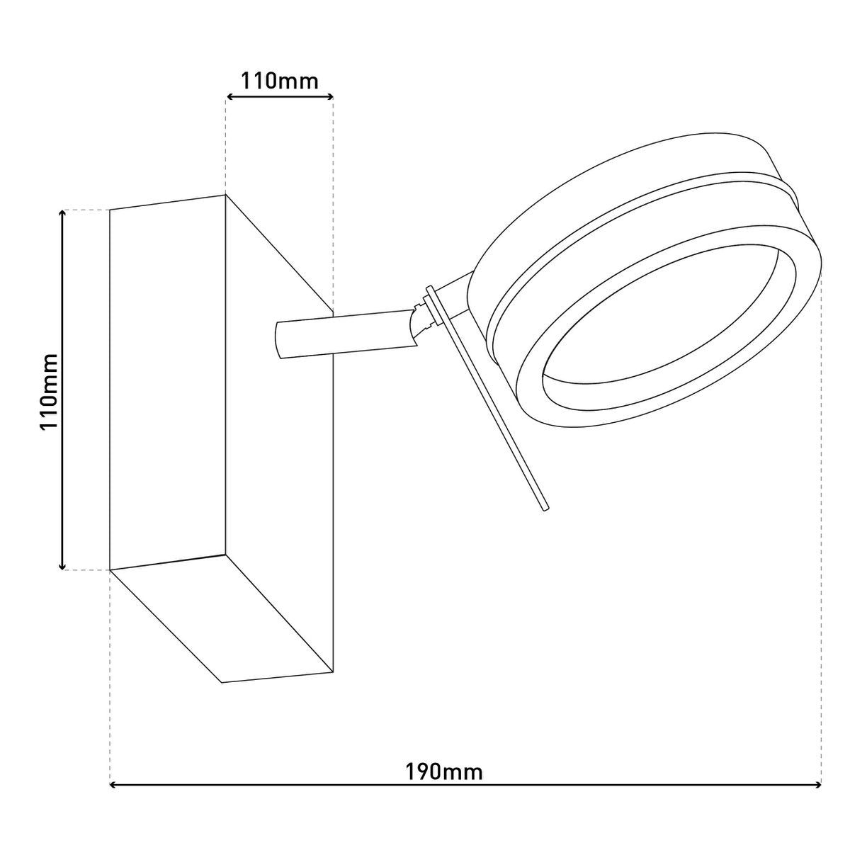 LED wand - en plafondlamp "Triberg" - OutHome
