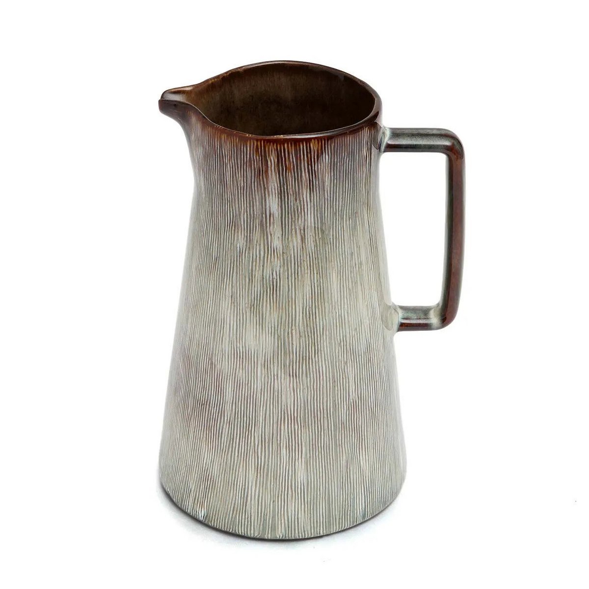 Porseleinen karaf Peniche creme/bruin