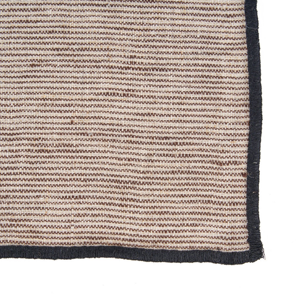 Linnen servet Code natuurlijk zwart - 45 cm