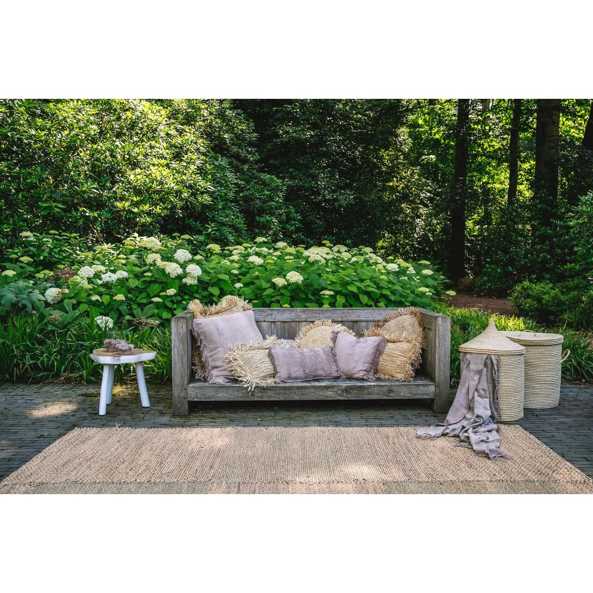 Betonfluweel kussenhoes taupe - 40 cm
