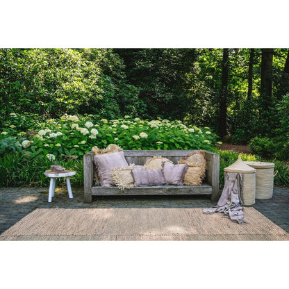 Betonfluweel kussenhoes taupe - 40 cm