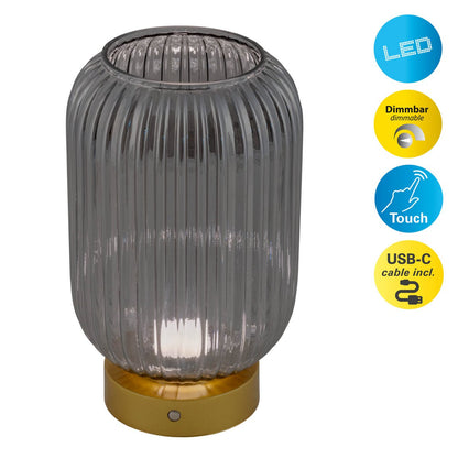 Acculamp Luise Goud - Warm Wit