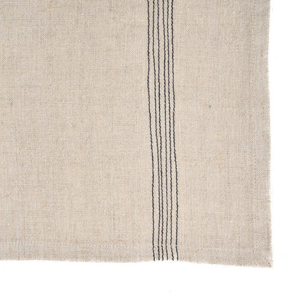 Linnen servet Biscuit natuurlijk zwart - 45 cm