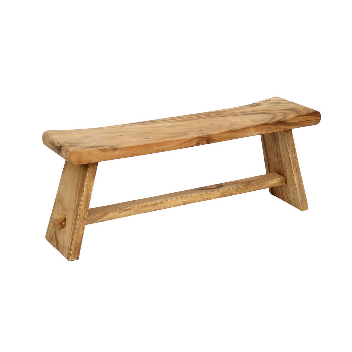 Massief houten bank Suar naturel - 120 cm