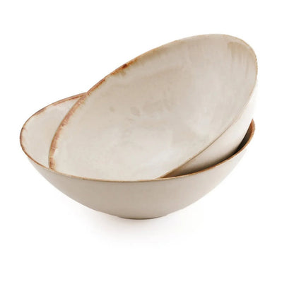 Keramische serveerschaal Cascais creme