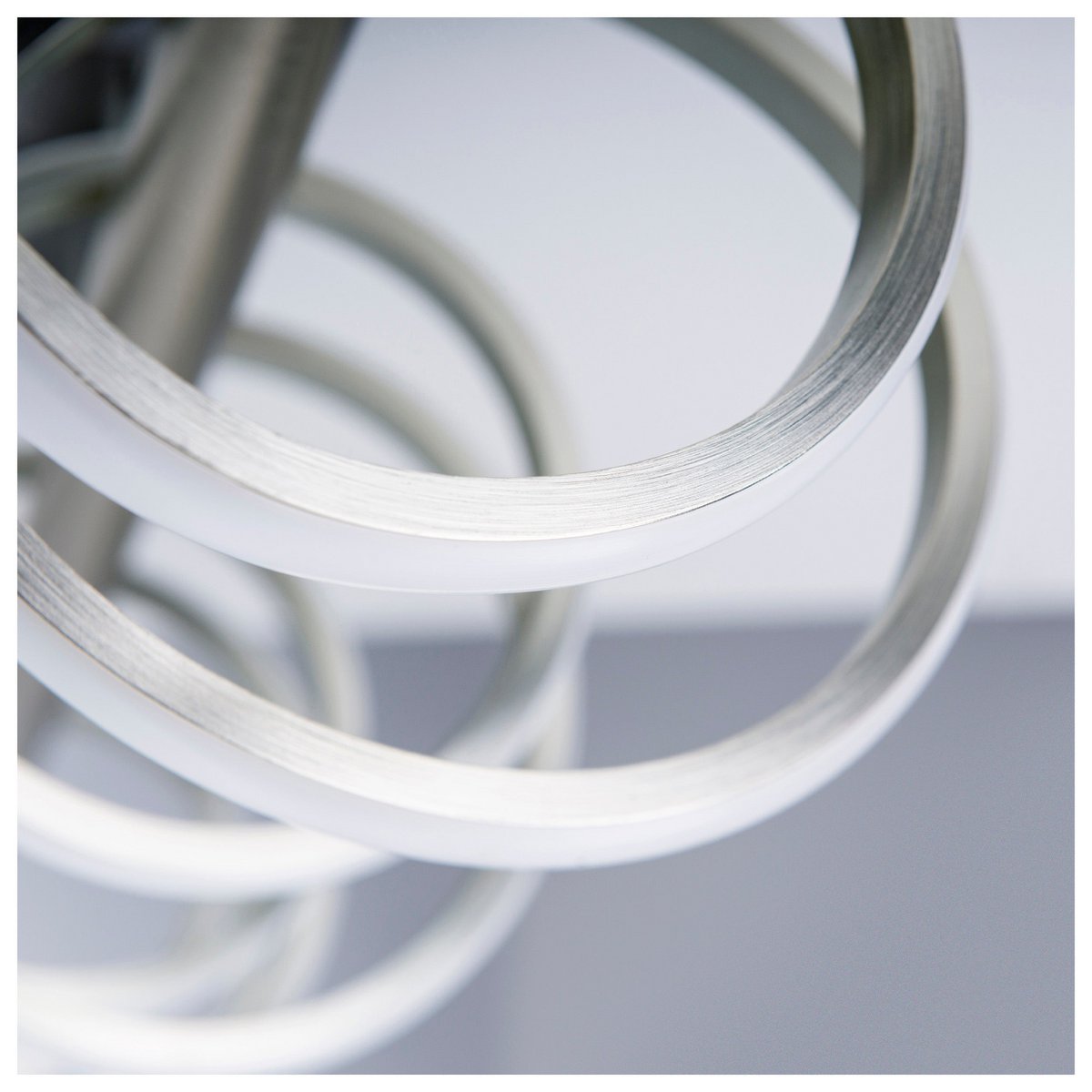 LED Plafondlamp Belleza Nikkel/Wit - 100 cm