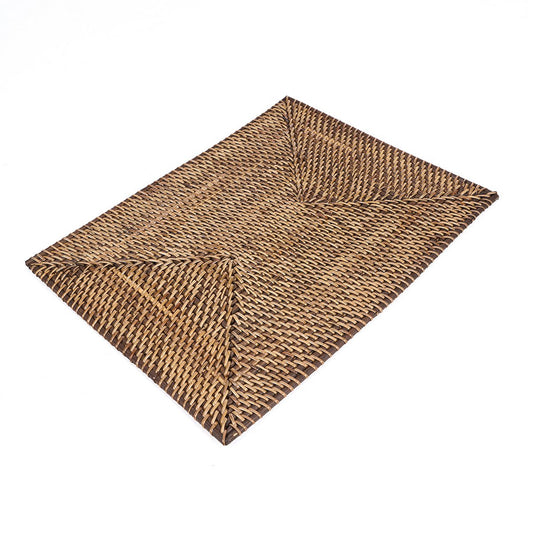 Rotan placemat Koloniale natuurlijk bruin - 30x40 cm