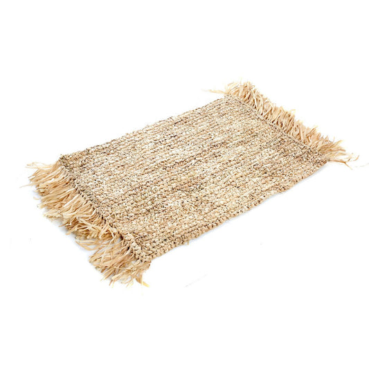 Raffia placemat Fringe naturel - 60 cm