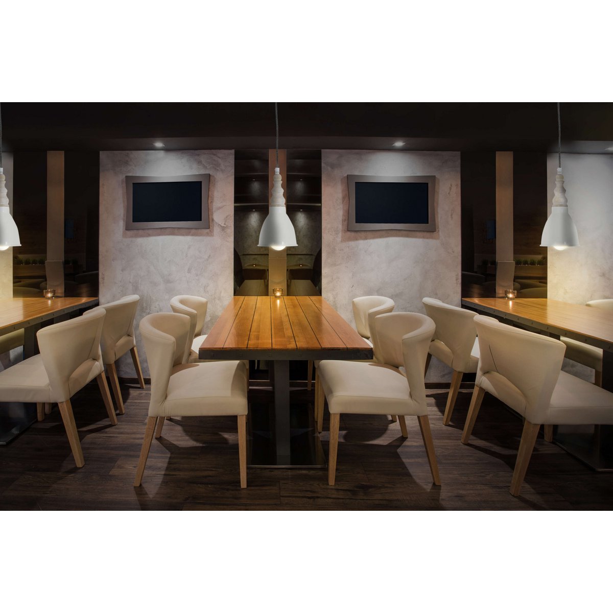 Metalen Hanglamp Delhi Beige (E27) - OutHome