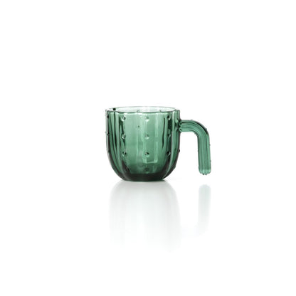 Glazen drinkglas Stack-a-Cactus groen (Set van 4)