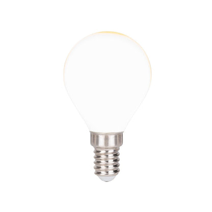 LED-lampenset Peervorm (6-delig) - E14, 4W, Opaalglas
