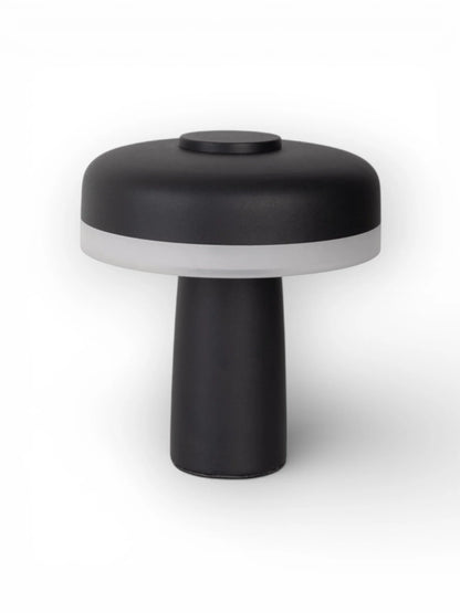 Snoerloze Tafellamp Pilu Zwart/Wit - 16,5 cm (Touch/Dimbaar)