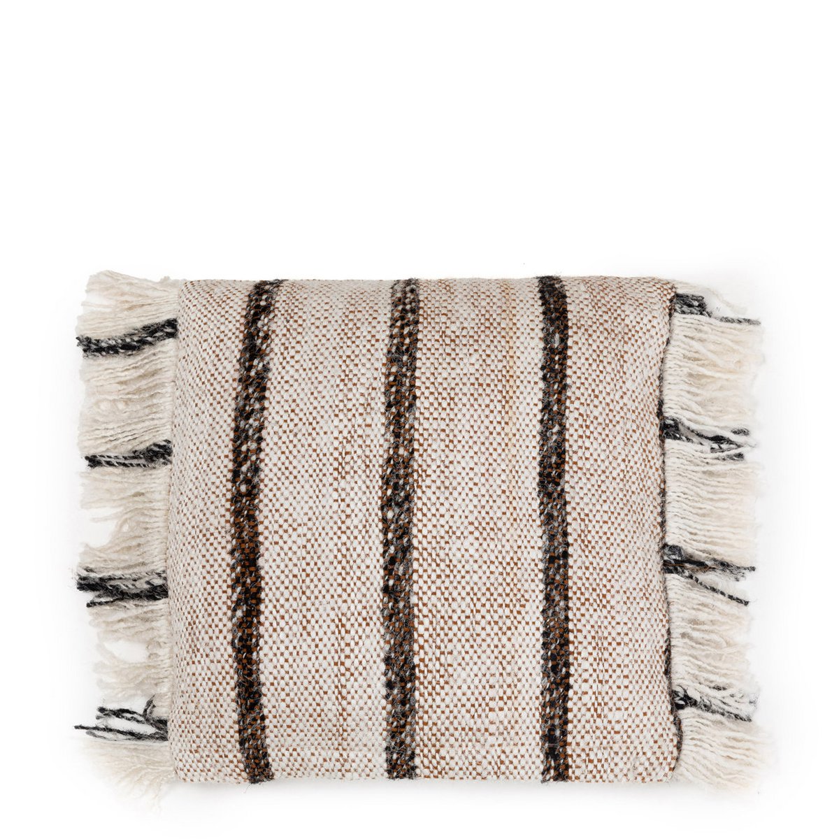 Katoenen kussenhoes Oh my gee boheems wit - 40 cm