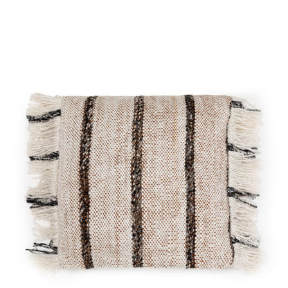 Katoenen kussenhoes Oh my gee boheems wit - 40 cm