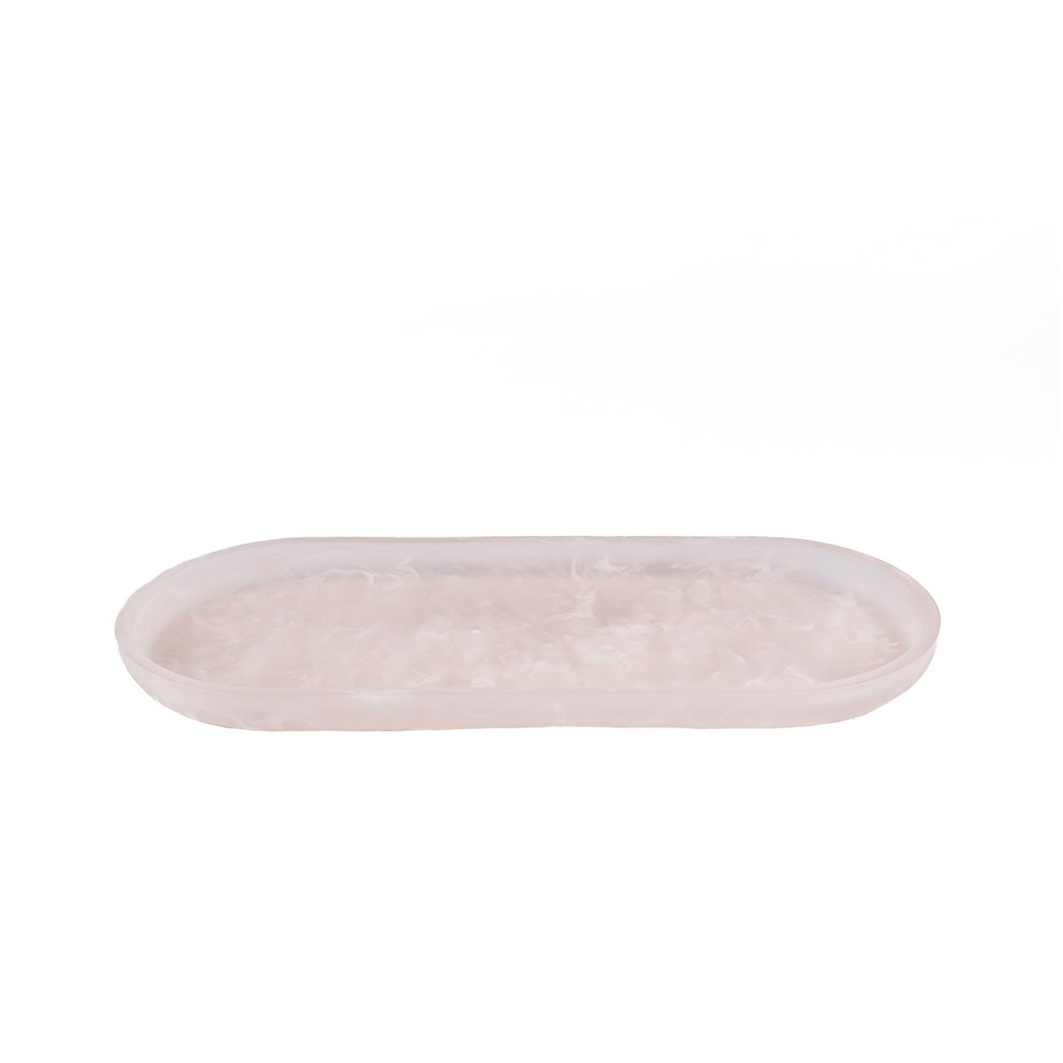 Hars ovale bord roze wit