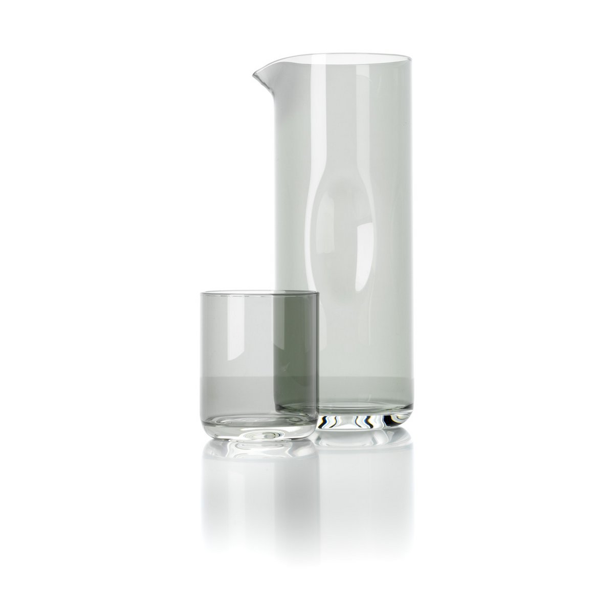 Glazen tumbler Pitcher's grijs