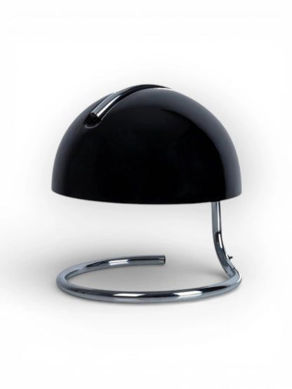 Tafellamp Burano Zwart/Zwart Glas - 25 cm (E27)