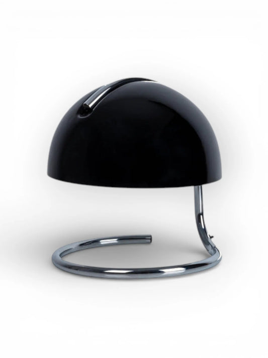 Tafellamp Burano Zwart/Zwart Glas - 25 cm (E27)