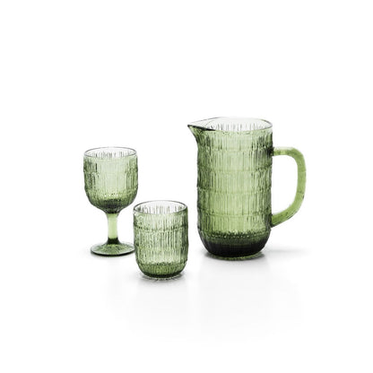 Glazen kan Moss ripple groen