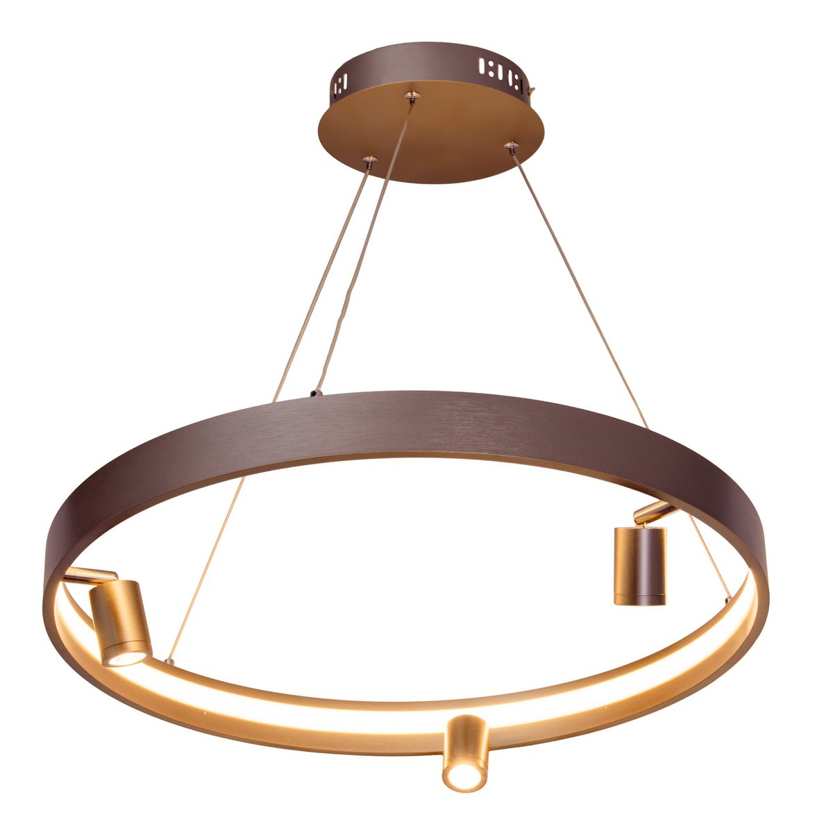 LED Hanglamp Tristan Staal - Ø 58 cm