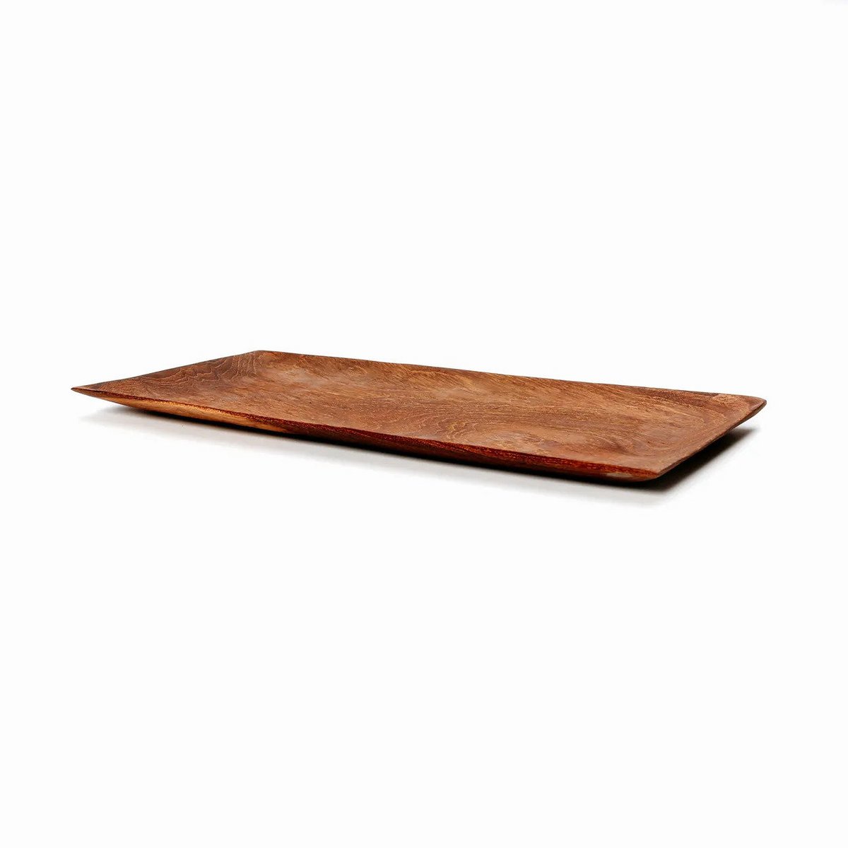 Teakhouten sushi bord The teak root sushi plate - 31 cm