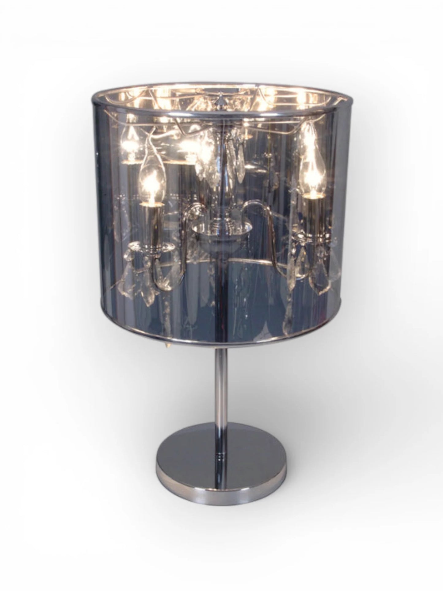 Deco Tafellamp Marella Chroom/Helder - 56 cm